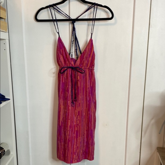 Billabong | Pink Striped Sun / Beach dress Dress - adjustable straps - Med - Picture 1 of 9